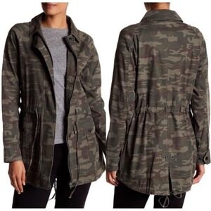 Anthropologie Sanctuary Camo Anorack Zip Up Field Utility Jacket Military Army S